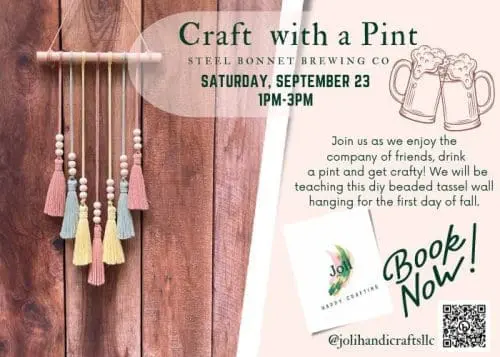 steel-bonnet-brewing-craft-with-a-pint-beaded-tassel-wall-hanging-diy-day