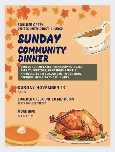 boulder-creek-united-methodist-sunday-community-dinner-free