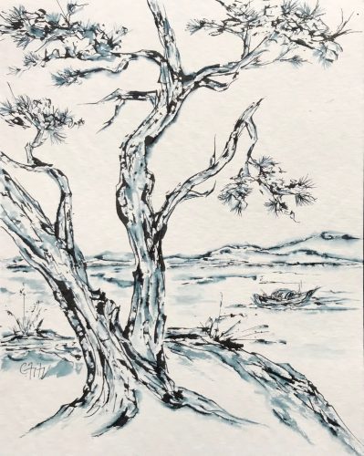 library-felton-tree-sketching